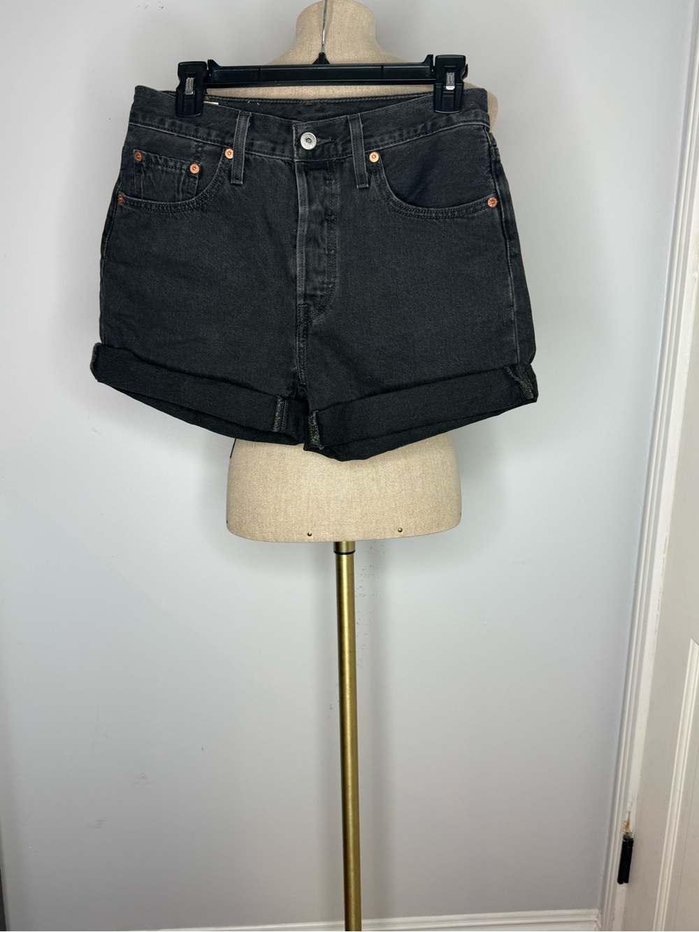 Levi's Black Denim shorts
